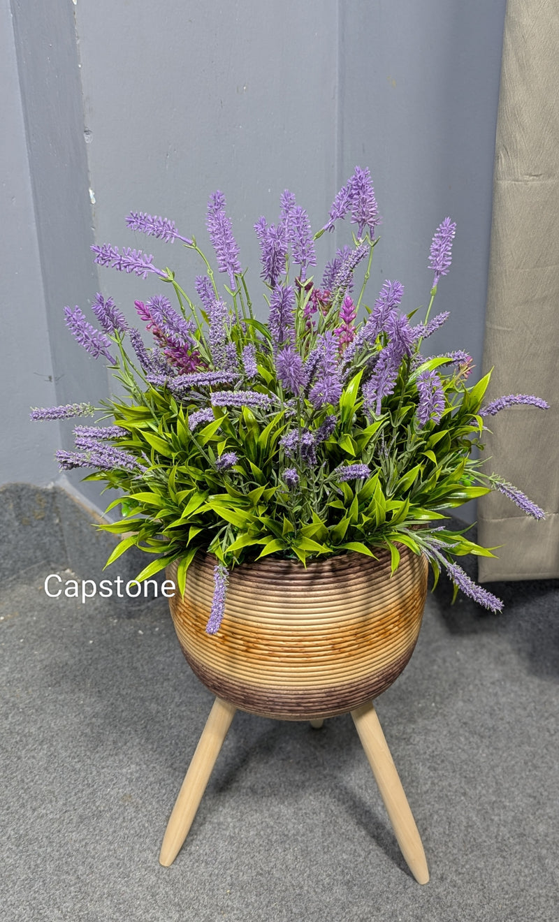 Artificial Lavender With Bucket