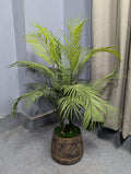 Artificial palm tree with antiqe tob