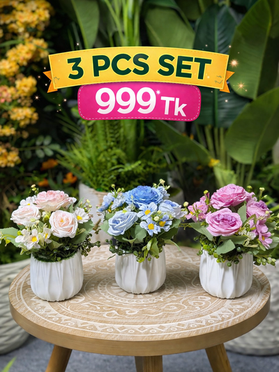 3 Pieces Flower Combo 999TK