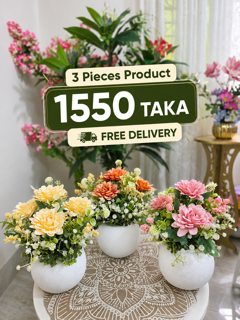 3 pieces 1550tk Flower with Tob